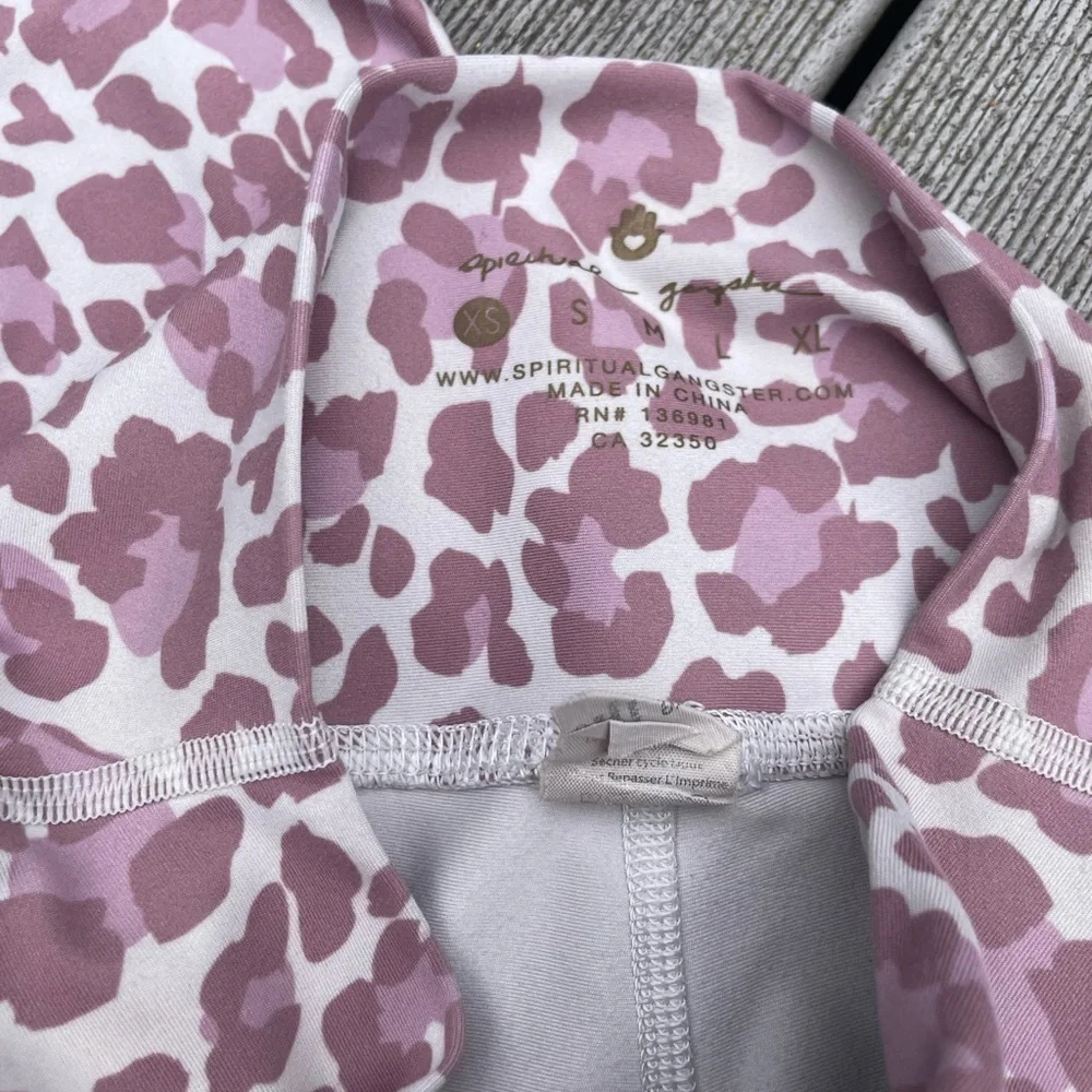 SPIRITUAL Gangster Intent High Waist 7/8 Legging Desert Leopard Print XS - Picture 4 of 5